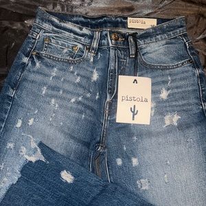 Pistola distressed denim jeans women’s size 26 NWT